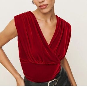 Amelia Knit Top- Red